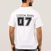 T-shirt Équipe de septième année (Dos)