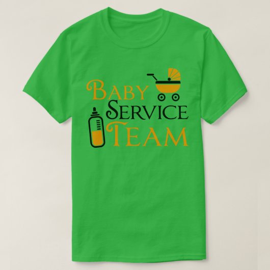 T-shirt Équipe de service pour bébés (Design devant)