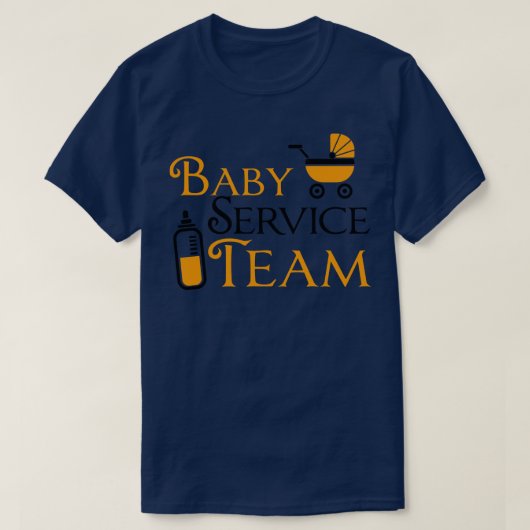 T-shirt Équipe de service pour bébés (Design devant)