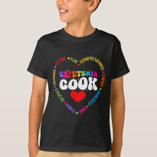 T-shirt Équipe de services alimentaires Cuisinier de cafét