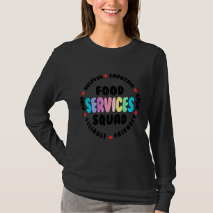 T-shirt Équipe de services alimentaires Équipe de cafétéri