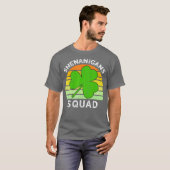 T-shirt Équipe de Shenanigans correspondant St patrick Vin (Devant entier)