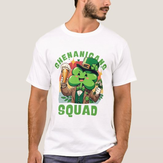 T-shirt Équipe de shenanigans (Saint Patrick) (Devant)