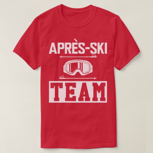 T-shirt Équipe de ski d'avril (Design devant)