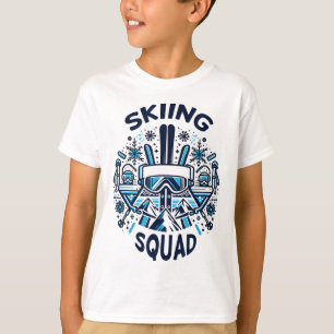 T-shirt Équipe de ski Matériel de ski pour aventuriers de