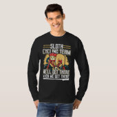 T-shirt Équipe de Sloth Cycling (Devant entier)