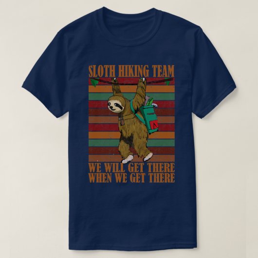 T-shirt Équipe de Sloth Randonnée (Design devant)