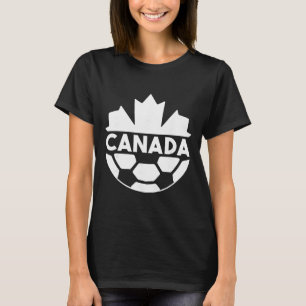 T-shirt Équipe de soccer du Canada Drapeau Feuille d'érabl