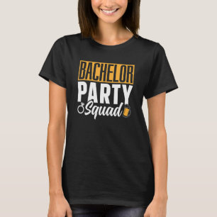 T-shirt Équipe de soirée de bachelorette mariée mari