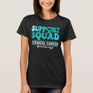 T-shirt Équipe de soutien à la sensibilisation au cancer d