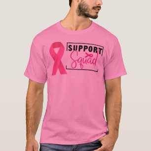 T-shirt Équipe de soutien à la sensibilisation au cancer d