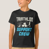 T-shirt Équipe de soutien au triathlon (Devant)