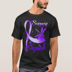 T-shirt Équipe de soutien aux guerriers Dragonfly Alzheime