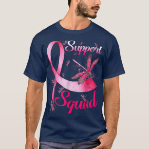 T-shirt Équipe de soutien aux guerriers Dragonfly Cancer d