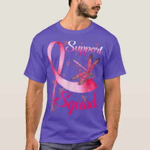 T-shirt Équipe de soutien aux guerriers Dragonfly Cancer d