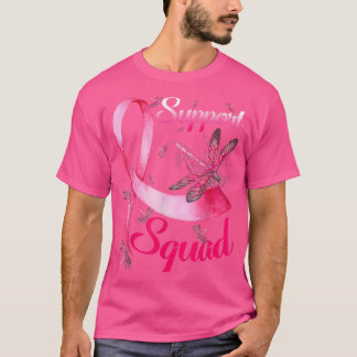 T-shirt Équipe de soutien aux guerriers Dragonfly Cancer d