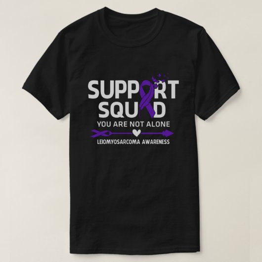 T-shirt Équipe de soutien aux guerriers Leiomyosarcoma (Design devant)
