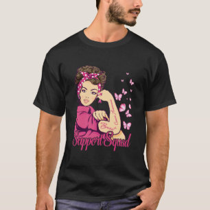 T-shirt Équipe de soutien aux guerriers Rosie Riveter Canc