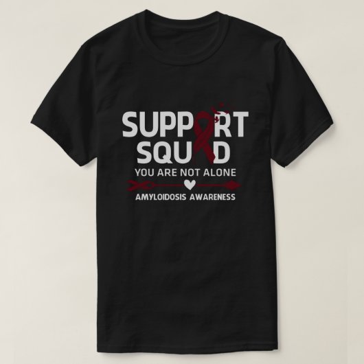 T-shirt Équipe de soutien aux guerriers Sensibilisation à (Design devant)