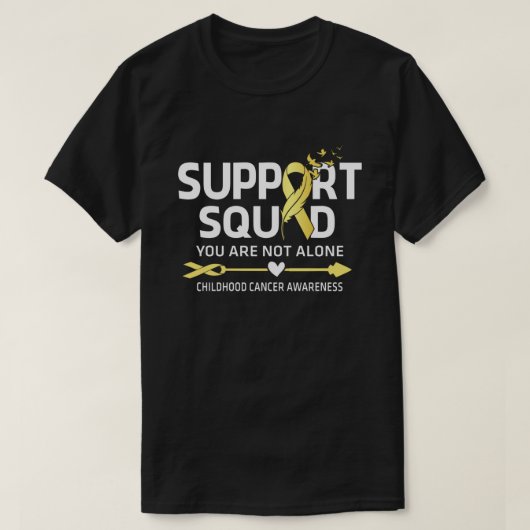 T-shirt Équipe de soutien aux guerriers Sensibilisation au (Design devant)