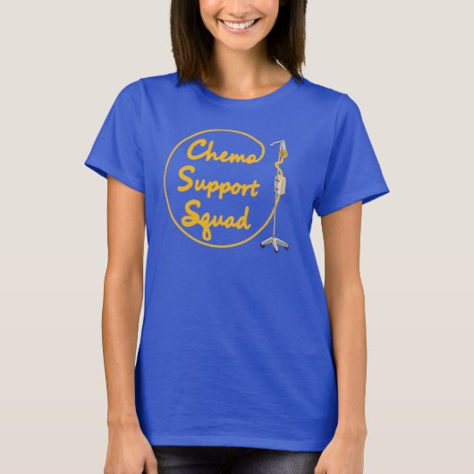 T-shirt Équipe de soutien chimio (Devant)