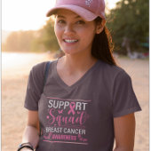 T-shirt Équipe de soutien - Conception de sensibilisation 