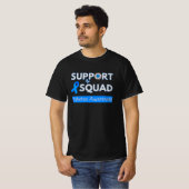 T-shirt Équipe de soutien - Conception du Mois de sensibil (Devant entier)