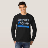 T-shirt Équipe de soutien - Conception du Mois de sensibil (Devant entier)