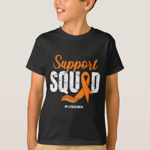 T-shirt Équipe de soutien contre le cancer de la leucémie