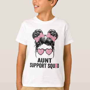 T-shirt Équipe de soutien de la tante de Bun Gles Sensibil