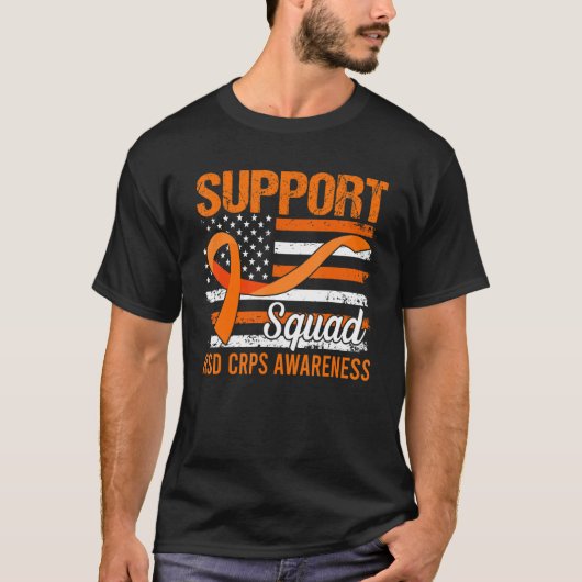 T-shirt Équipe de soutien du drapeau des États-Unis Sensib (Devant)