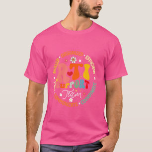 T-shirt Équipe de soutien Groovy RTI T Intervention de rép
