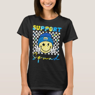 T-shirt Équipe de soutien Groovy Sensibilisation au syndro