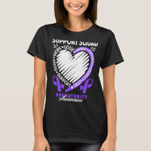 T-shirt Équipe de soutien I Naissance prématurée du bébé e