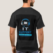 T-shirt 💻 Équipe de soutien informatique Équipe de techno (Dos)