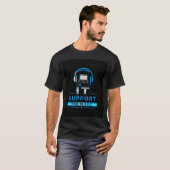 T-shirt 💻 Équipe de soutien informatique Équipe de techno (Devant entier)