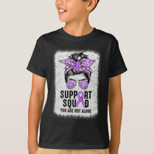 T-shirt Équipe de soutien Messy Bun Guerrier Purple Epilep