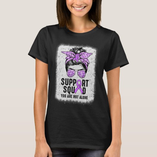T-shirt Équipe de soutien Messy Bun Guerrier Purple Epilep (Devant)