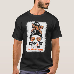 T-shirt Équipe de soutien Messy Bun Orange Guerrier
