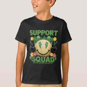 T-shirt Équipe de soutien Mois de la sensibilisation à la
