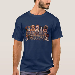 T-shirt Équipe de soutien Papa Chien Multi Race Propriétai