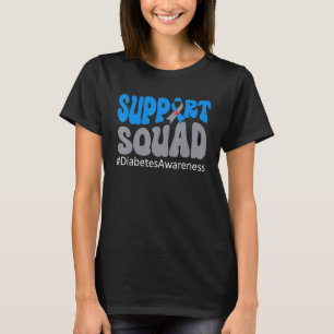 T-shirt Équipe de soutien Ruban Bleu Mois de la sensibilis