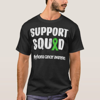 T-shirt Équipe de soutien  Ruban de guerrier de lymphome S