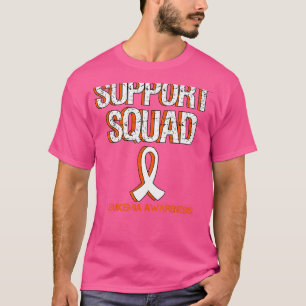 T-shirt Équipe de soutien Ruban orange de sensibilisation