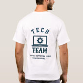 T-shirt 💻 Équipe de soutien technique de l'équipe informa (Dos)