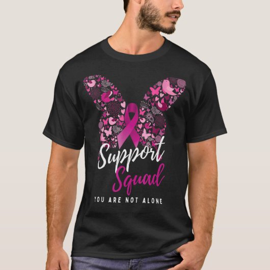 T-shirt Équipe de soutien Vous n'êtes pas seul Papillon (Devant)