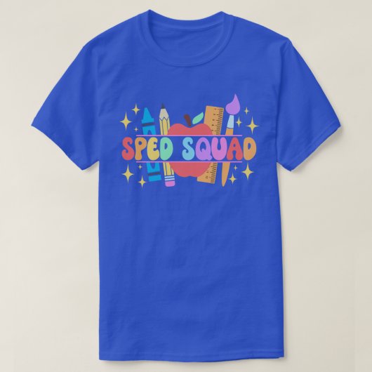 T-shirt Équipe de sped Enseignant de l'enseignement spécia (Design devant)