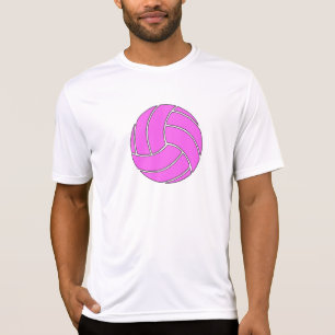 T-shirt Équipe de sports de volleyball rose/joueur
