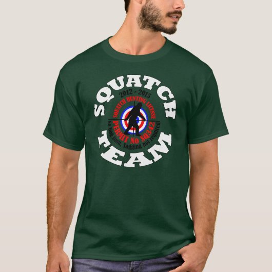 T-shirt Équipe de squatch (Devant)
