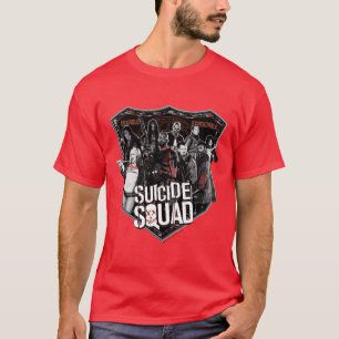 T-shirt Équipe de suicide   Badge de groupe photo